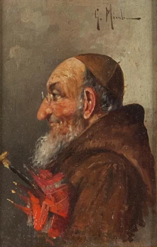 Fraticello con ombrellino rosso